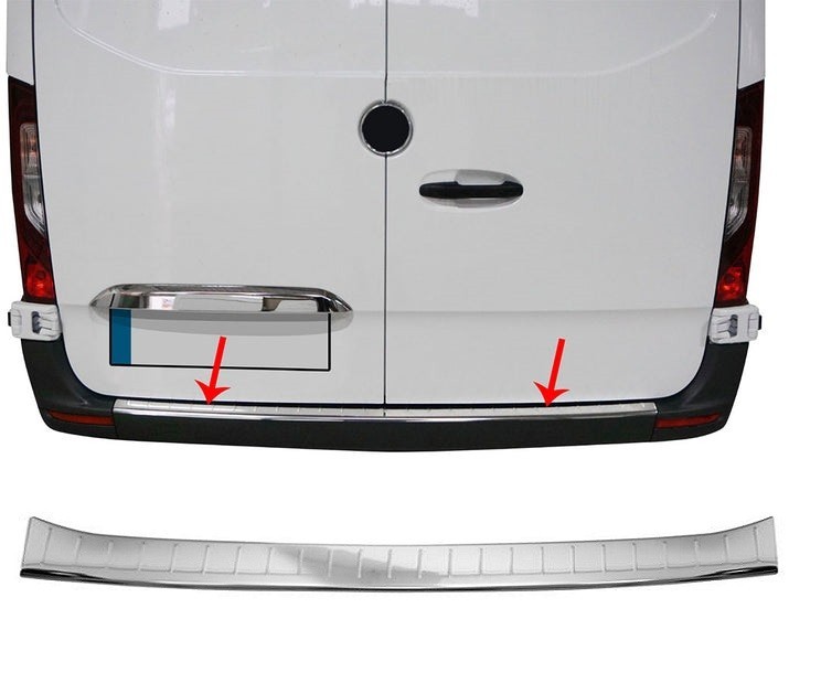 Chrome Rear Bumper Protector Trim | For Mercedes Sprinter W907 &W910 2018-2025