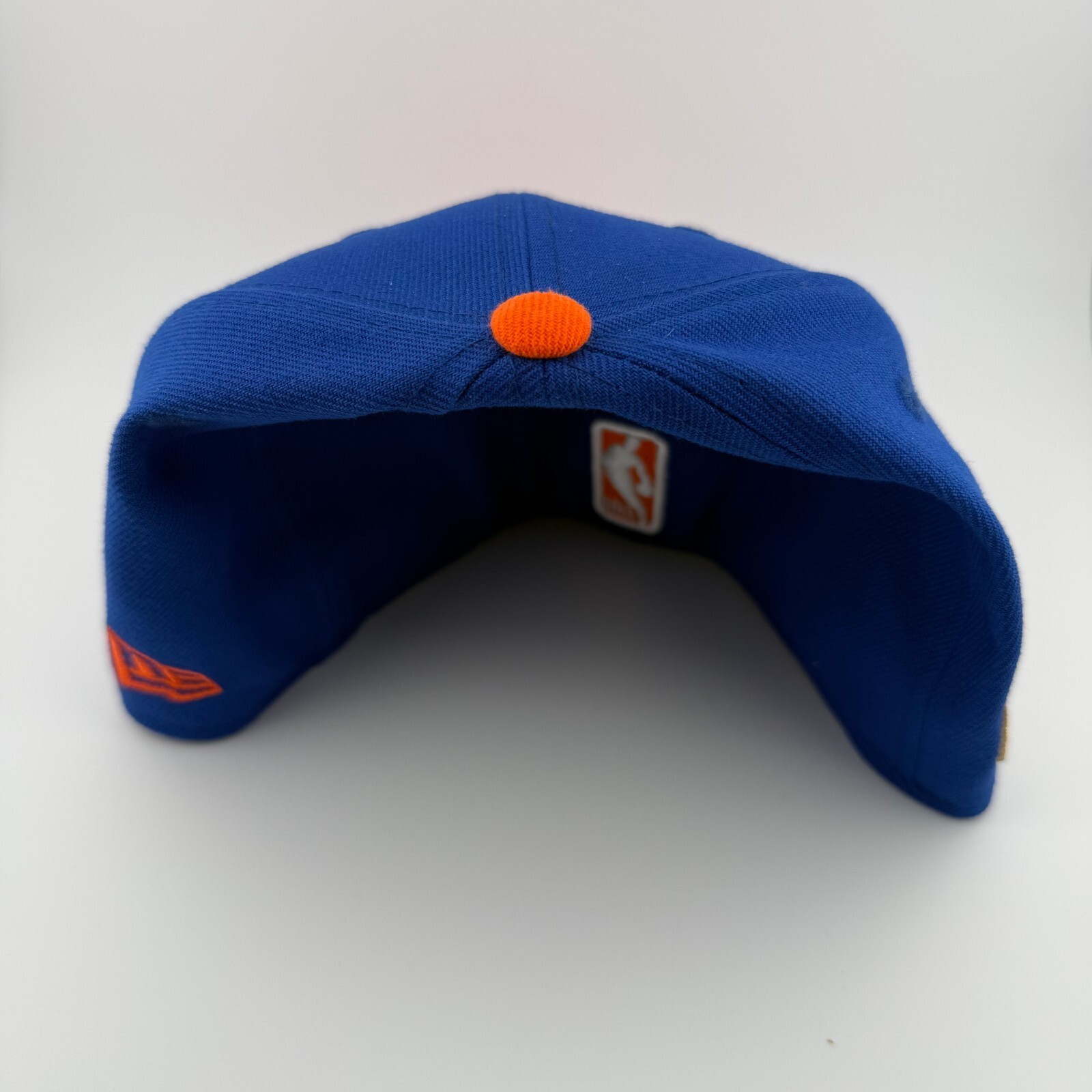 New York Knicks 2026 NBA Finals Champions Orange/Blue Fitted Hat 7 1/8
