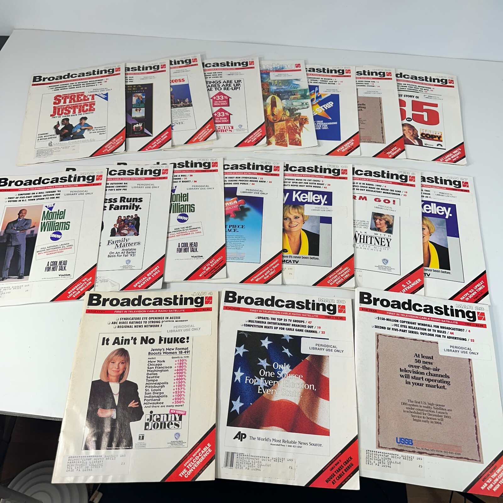 800+ HUGE Lot Broadcasting & Cable Magazines Vintage TV Radio History 1990-2000s