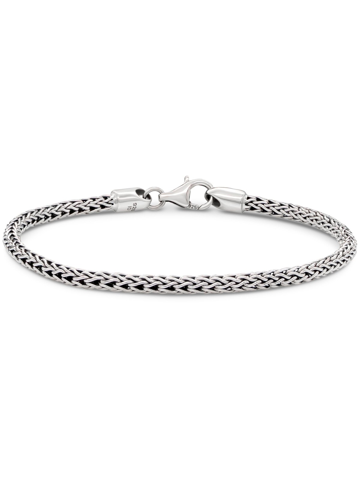 Sterling Silver 925 Dragon Bone Tulang Naga 3mm DEVATA Bracelet Size 8.5 Unisex
