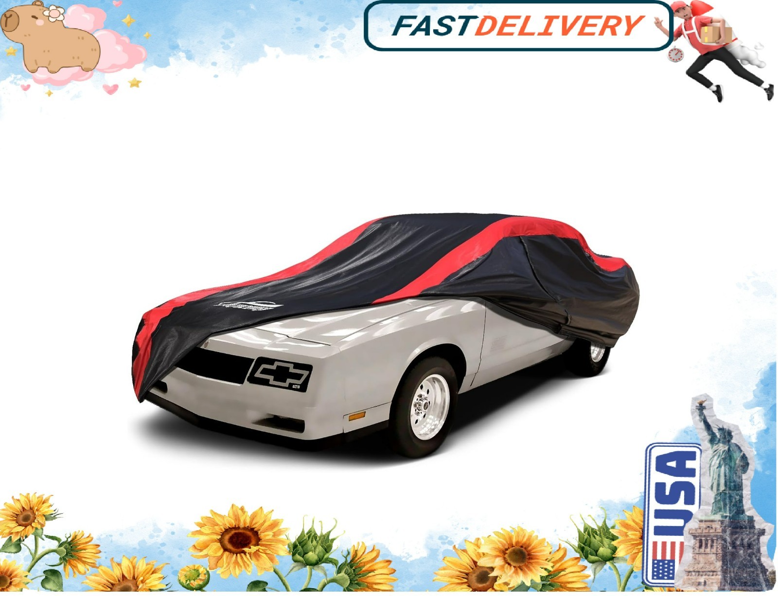 Car Cover Custom Fit for Chevy Monte Carlo 1978-1988, Classic Car Cover