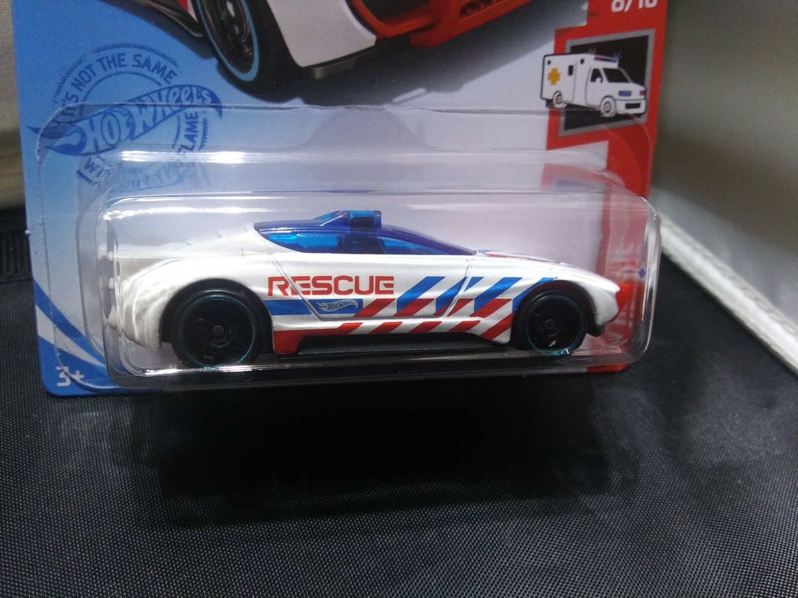 Hot Wheels Alpha Pursuit Rescue Car HW Rescue #8/10 White Diecast 1:64 Scale