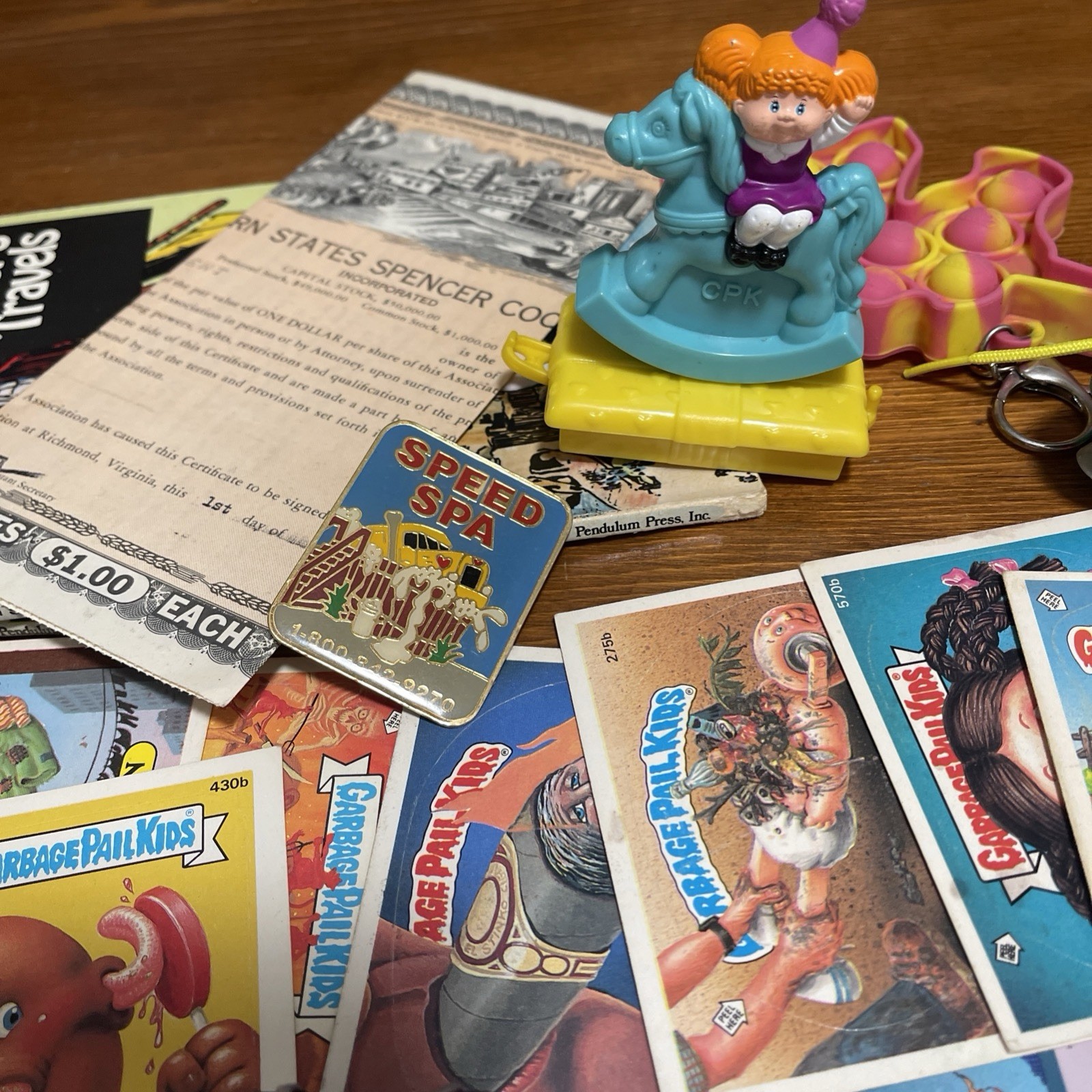 Vintage Junk Drawer Lot – Toys, Cards, GPK, Keychains, Watches, Jewelry, Phone