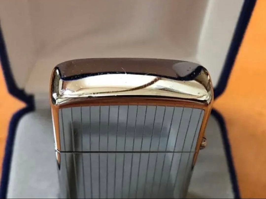 Zippo Vintage Slim Engine Turn 1958 Rare Good Condition