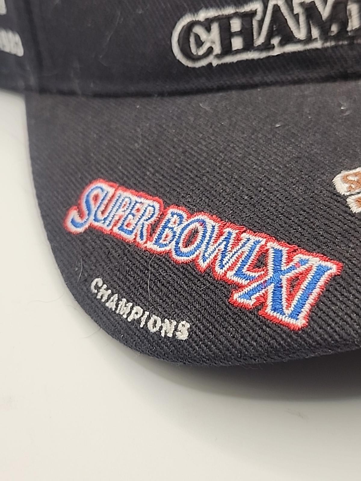 Vtg Oakland Raiders NFL Reebok 3X Super Bowl Champions Cap Hat Rare Faded