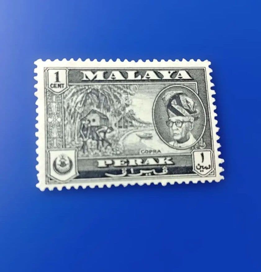 10040 Foreign stamp Perak state of the former Federation of Malaya (currently