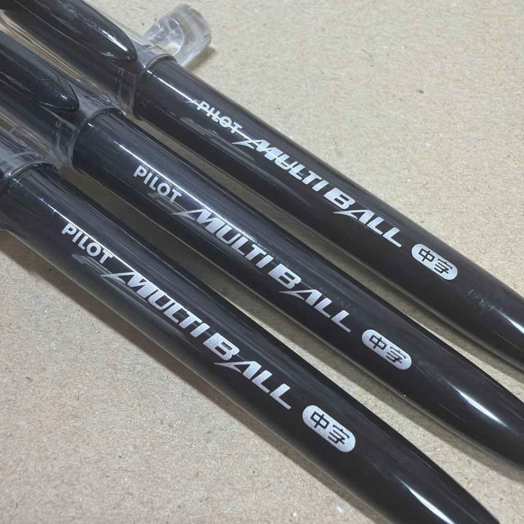 New out of print PILOT multi-ball ballpoint pen 3 pieces black medium font