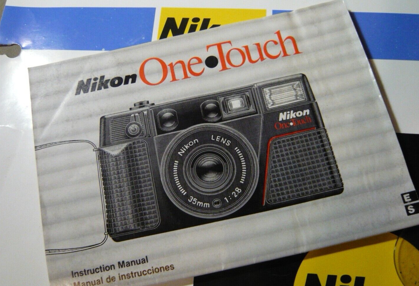 Nikon ONE TOUCH Instruction Manual, Genuine, factory original, English/Spanish.