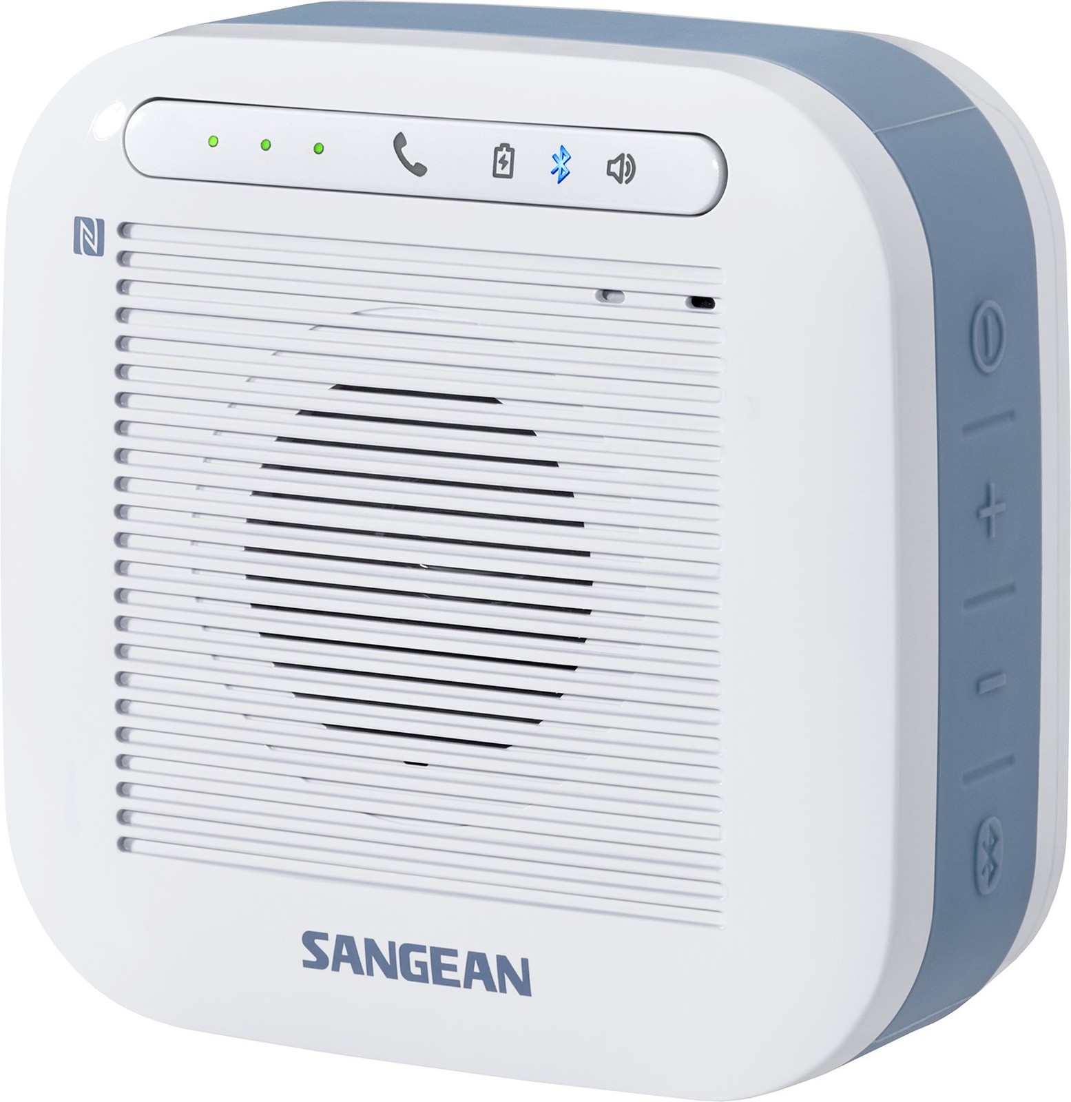 Sangean Portable AM/FM Radio Bluetooth Rechargeable USB White