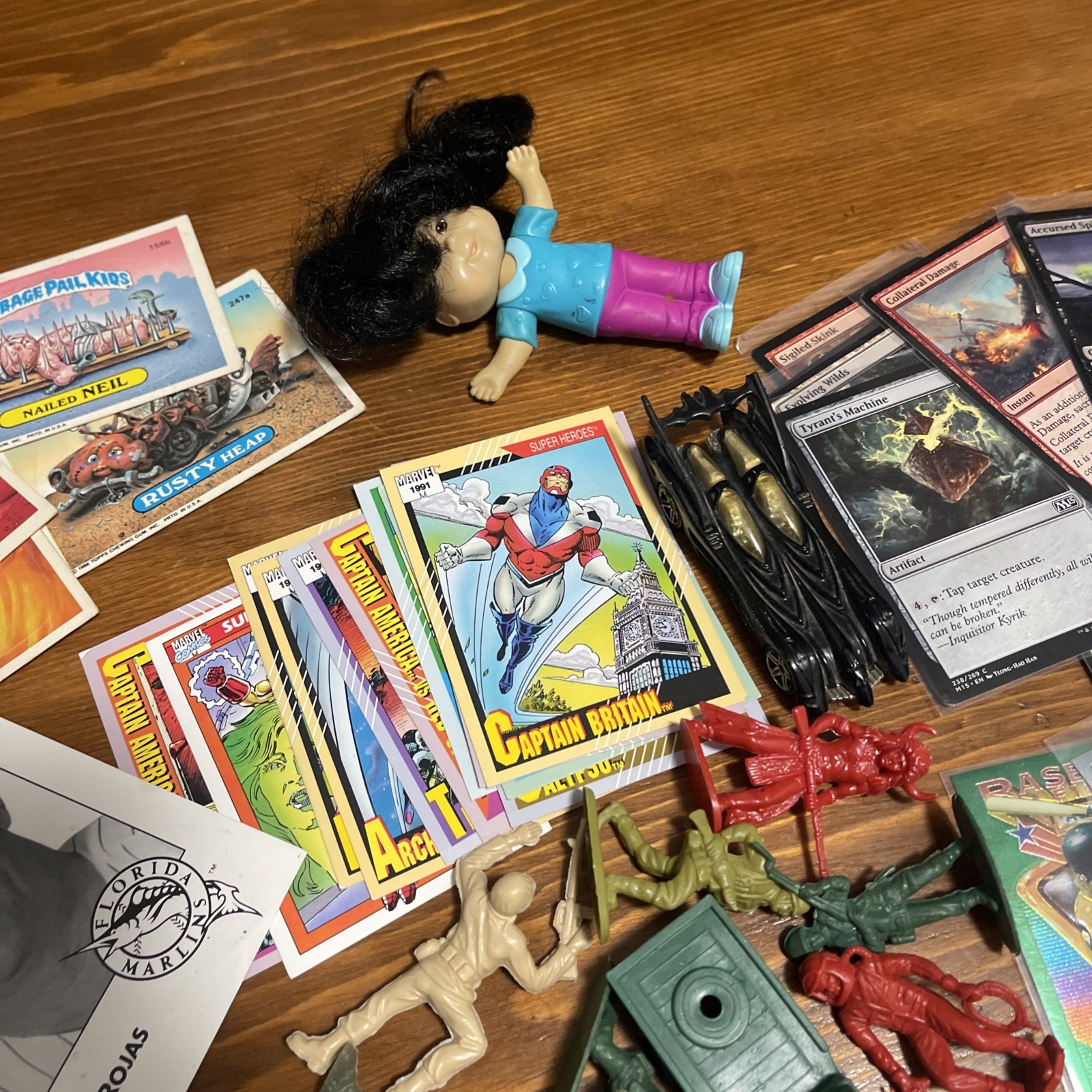 Vintage Junk Drawer Lot – Toys, Cards, GPK, Keychains, Watches, Jewelry, Pokémon