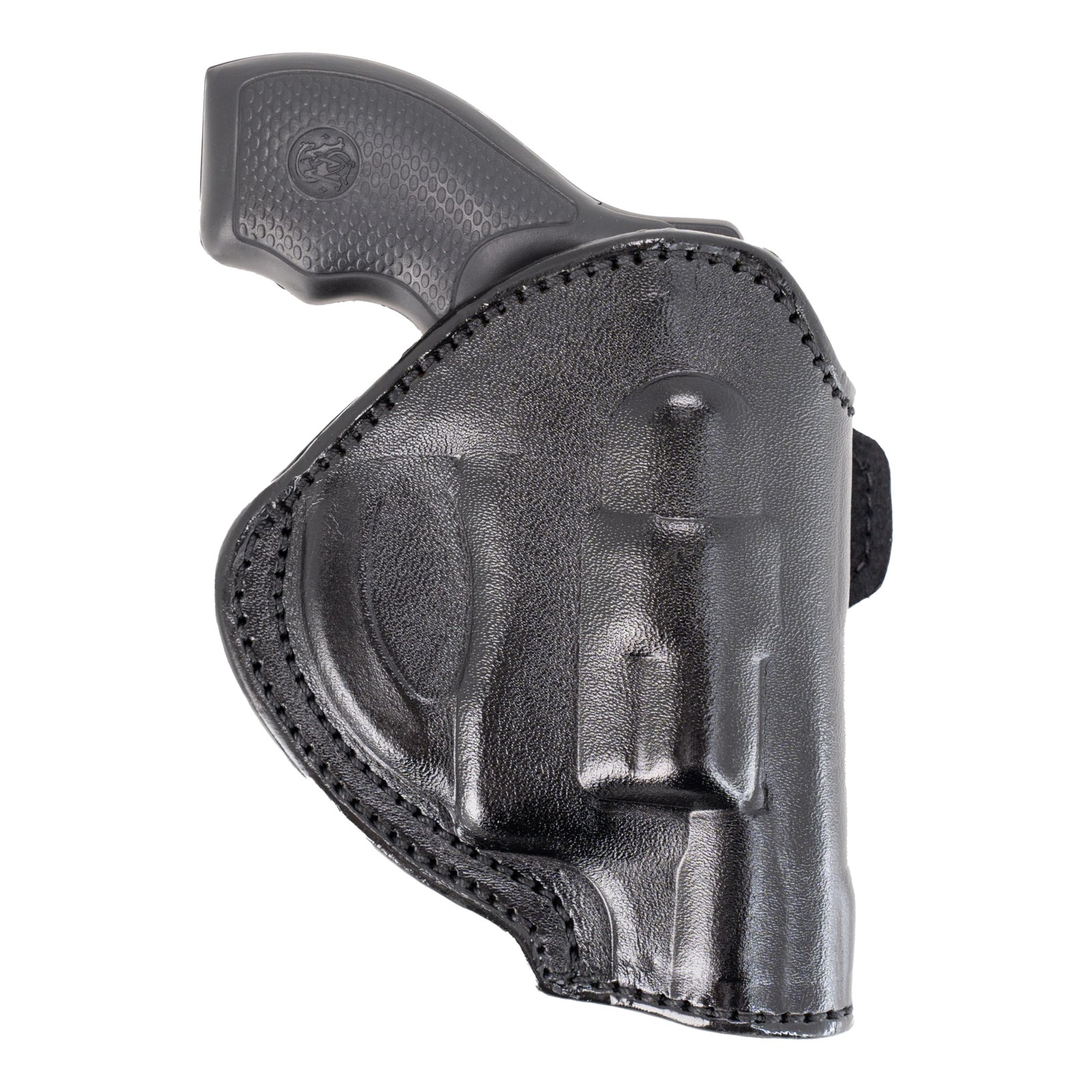 Maxx Carry 3-Position OWB Leather Gun Belt Holster – Black, Right Hand