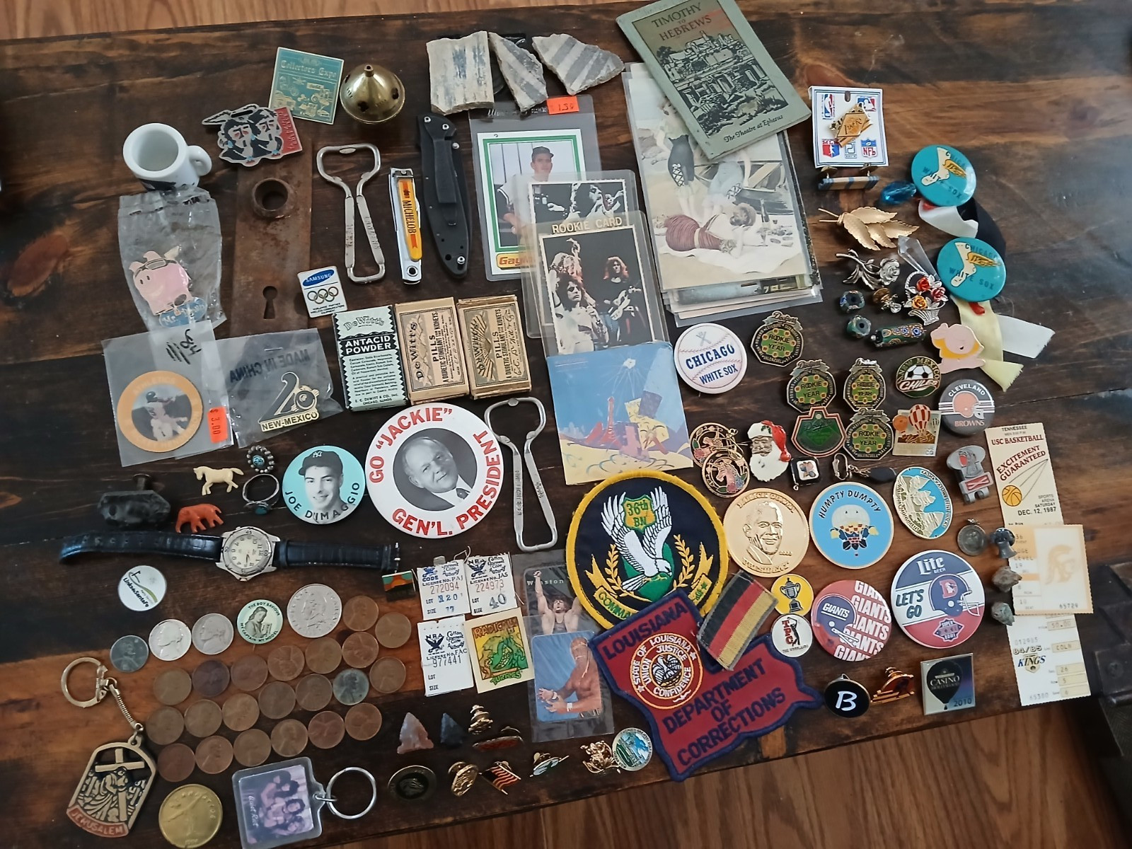 Vintage junk drawer lot of oddball stuff