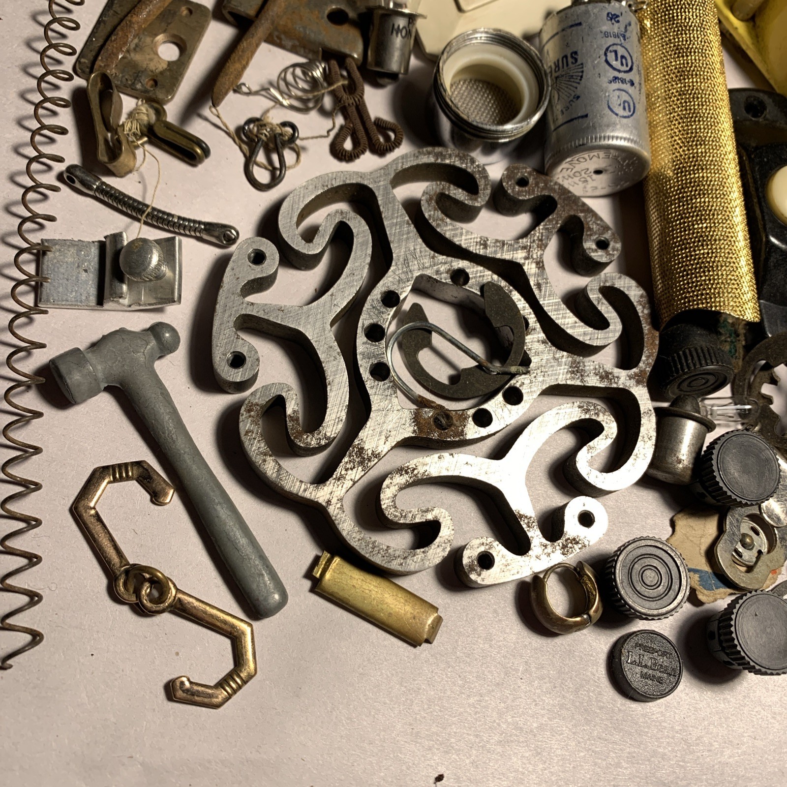 Assorted Metal Junk Lot Repair, Craft, Art Steampunk Assemblage