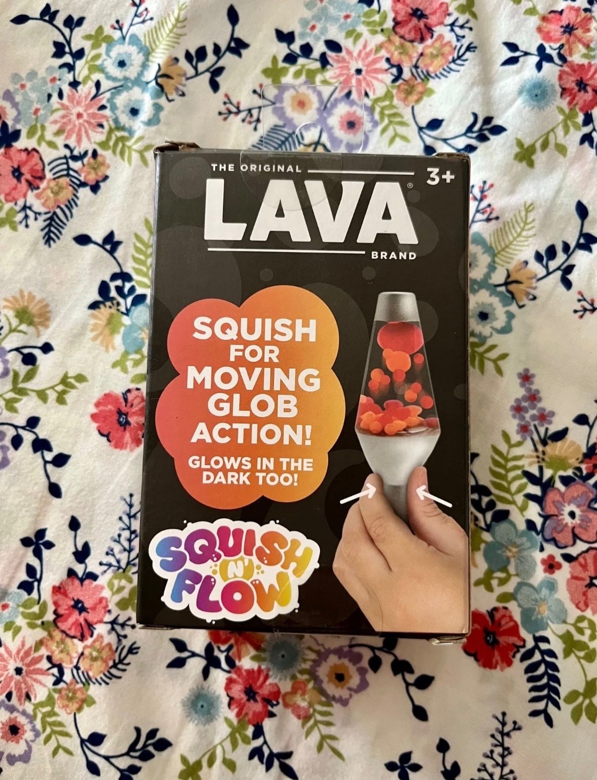 Schylling Lava Squish N Flow Squishy Toy Glow in Dark Lava Lamp Needoh