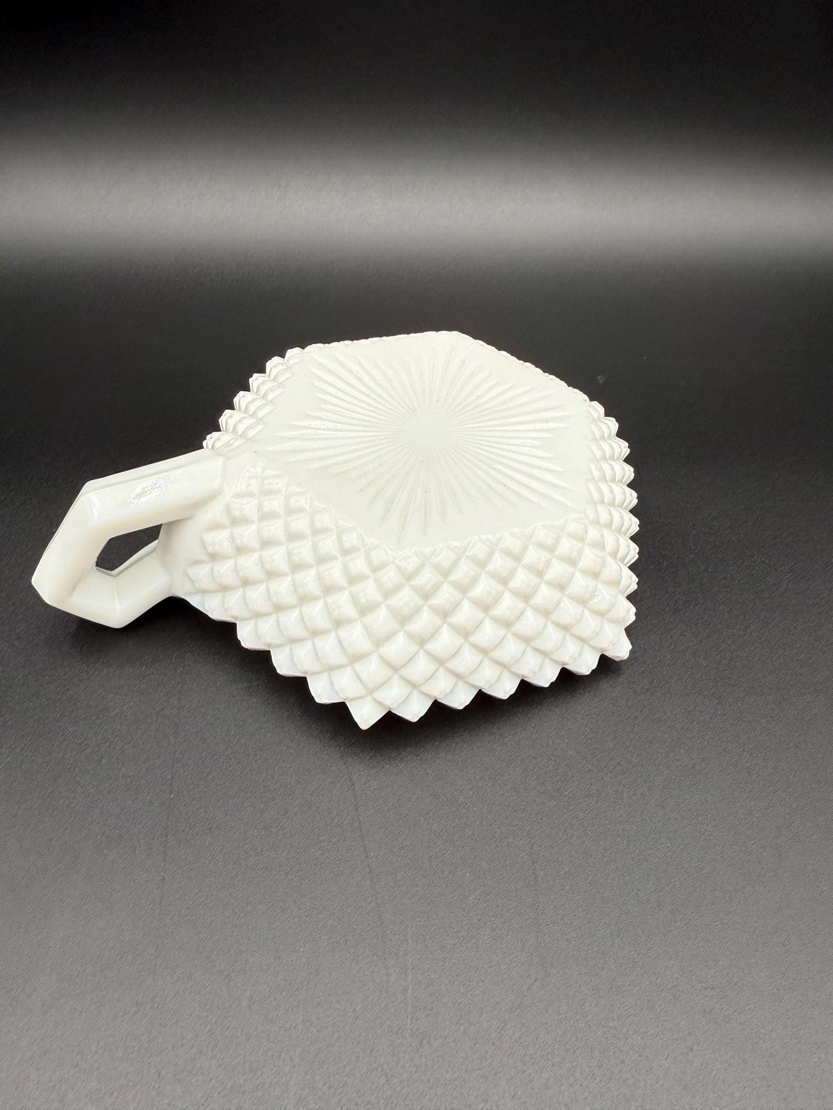 Vintage Westmoreland White English Hobnail Milk Glass Candy Dish