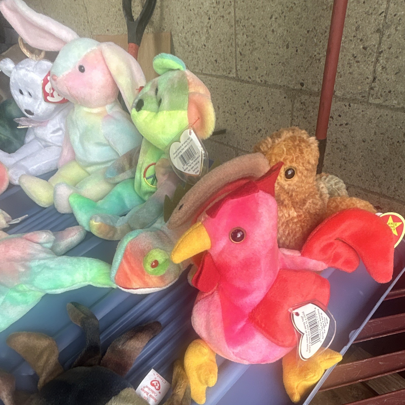 Ty Beanie Baby Lot Assorted Pastel Plush Stuffed Animals w/ Tags Multiple