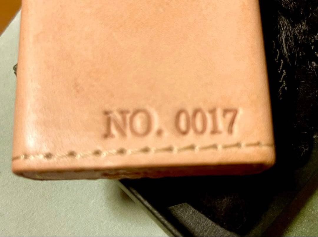 Zippo PIKO tanned leather limited edition serial number with pouch made in 2002