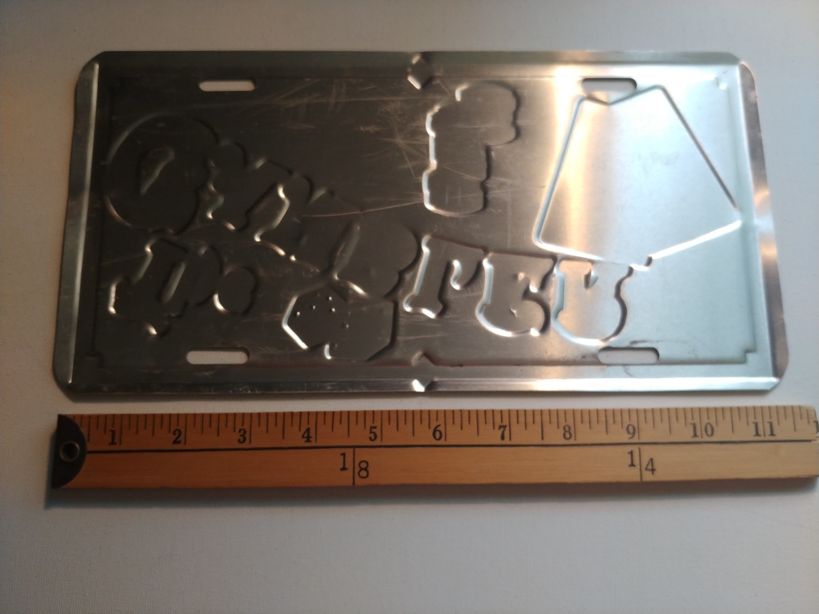 * 80S THE GAMBLER CASINO POKER BLACK JACK LICENSE PLATE PLAQUE TIN METAL *