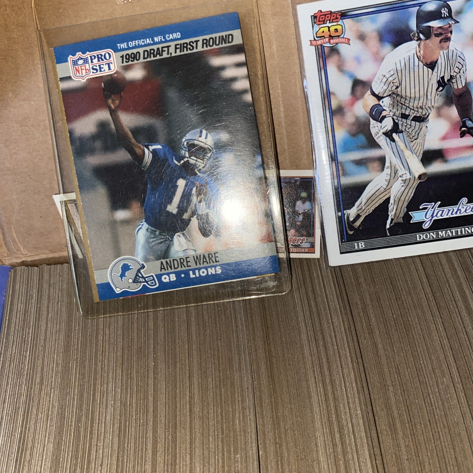 Sports Cards From 1989/1990. One Box Of Cards And Some Additional Collectibles