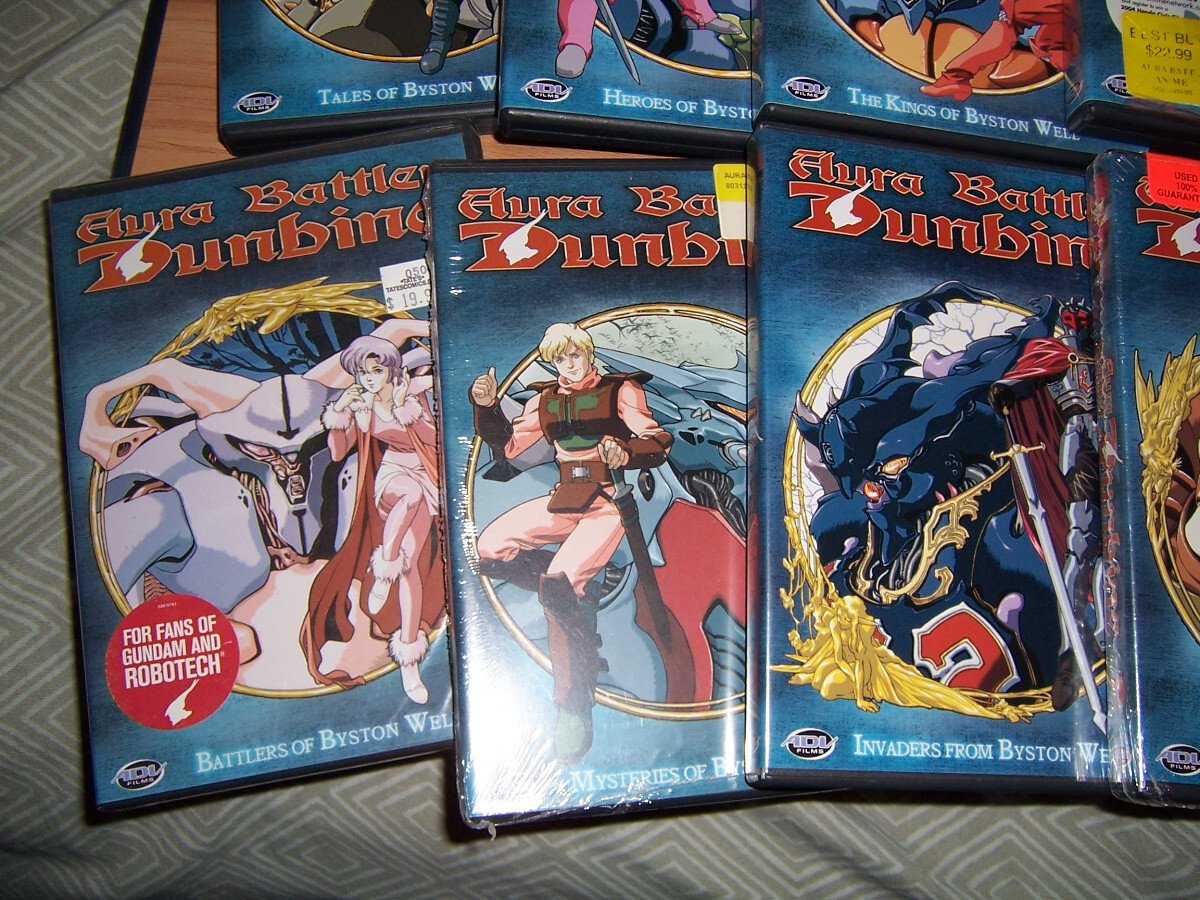 Aura Battler Dunbine DVD Lot Box Set 1 + 2 3 4 5 6 7 8 9 10