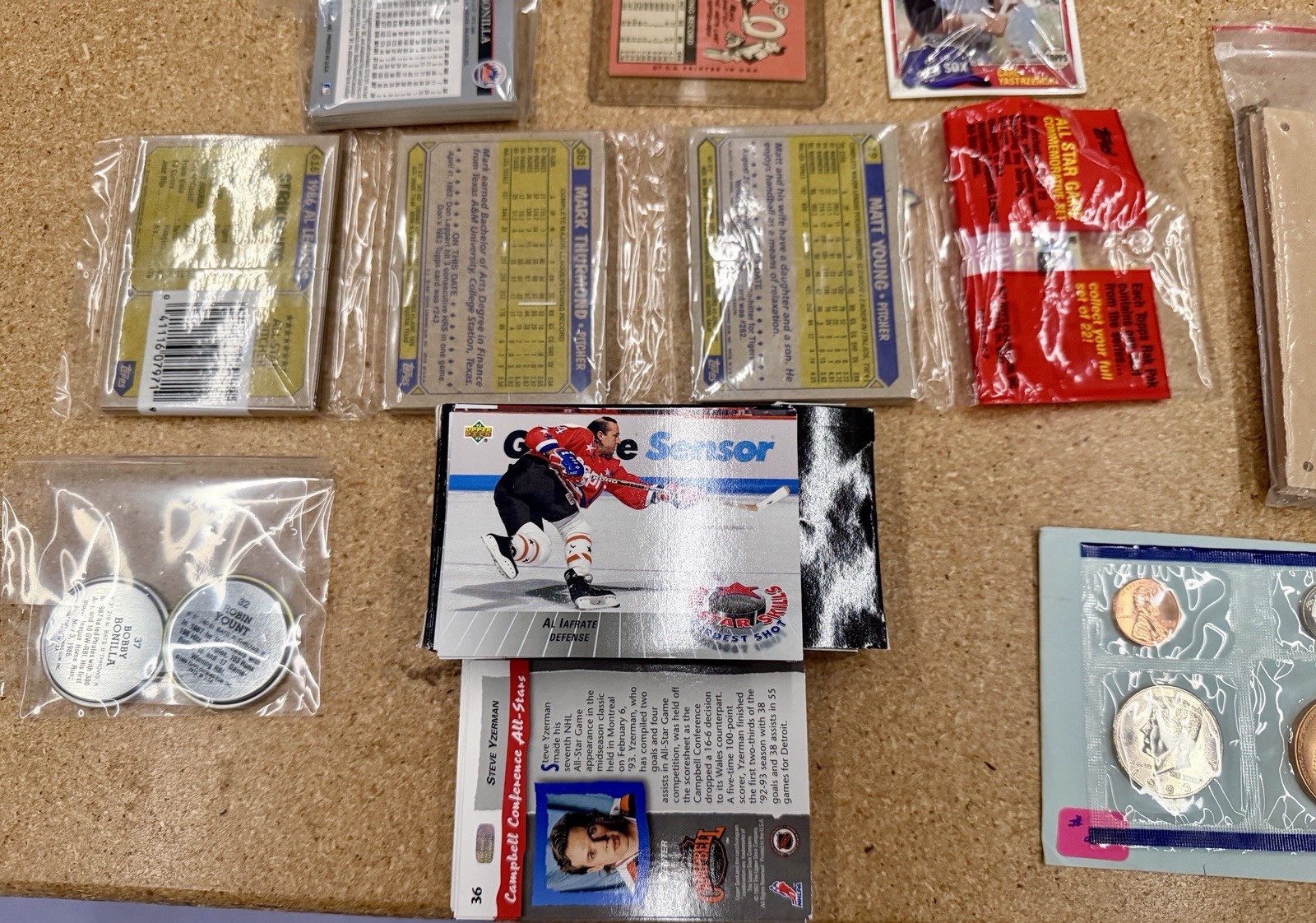 Sports Comics & Coins Collection Lot #1 Football Hockey Baseball Coins Angelus