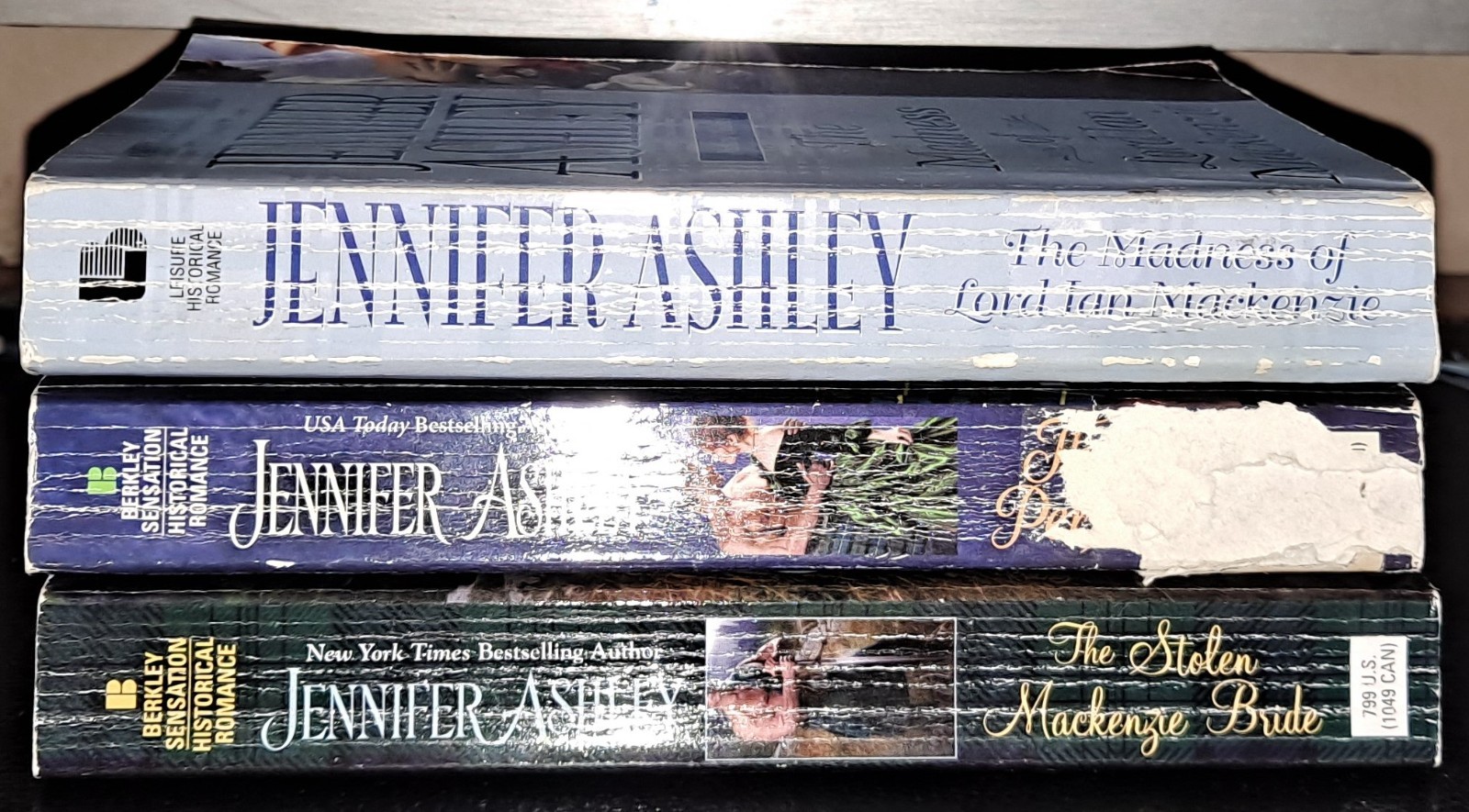 JENNIFER ASHLEY Lot of 3 Paperbacks MACKENZIES SERIES – Includes 1st Printing