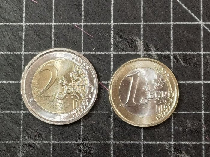 San Marino 2024 2 coins set ，1 ,2 EURO，UNC Bimetal