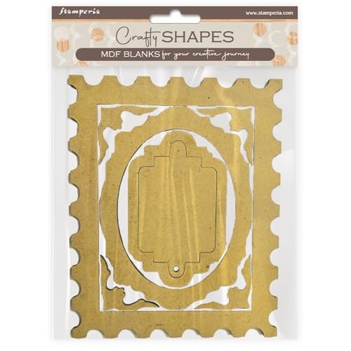 Stamperia Crafty Shapes Quiet Days Frames and Plates Scrapbook Craft Decor Shape