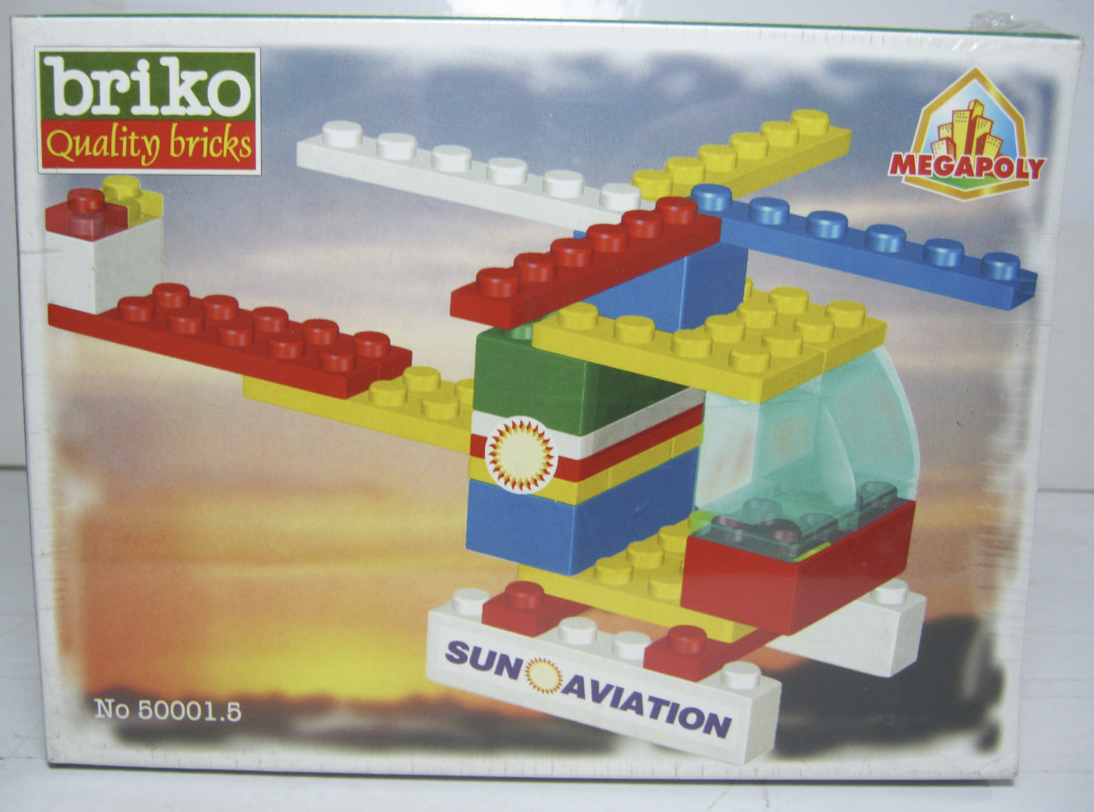 VTG BRIKO QUALITY BRICKS HELICOPTER MADE IN GREECE NEW MISB SEALED