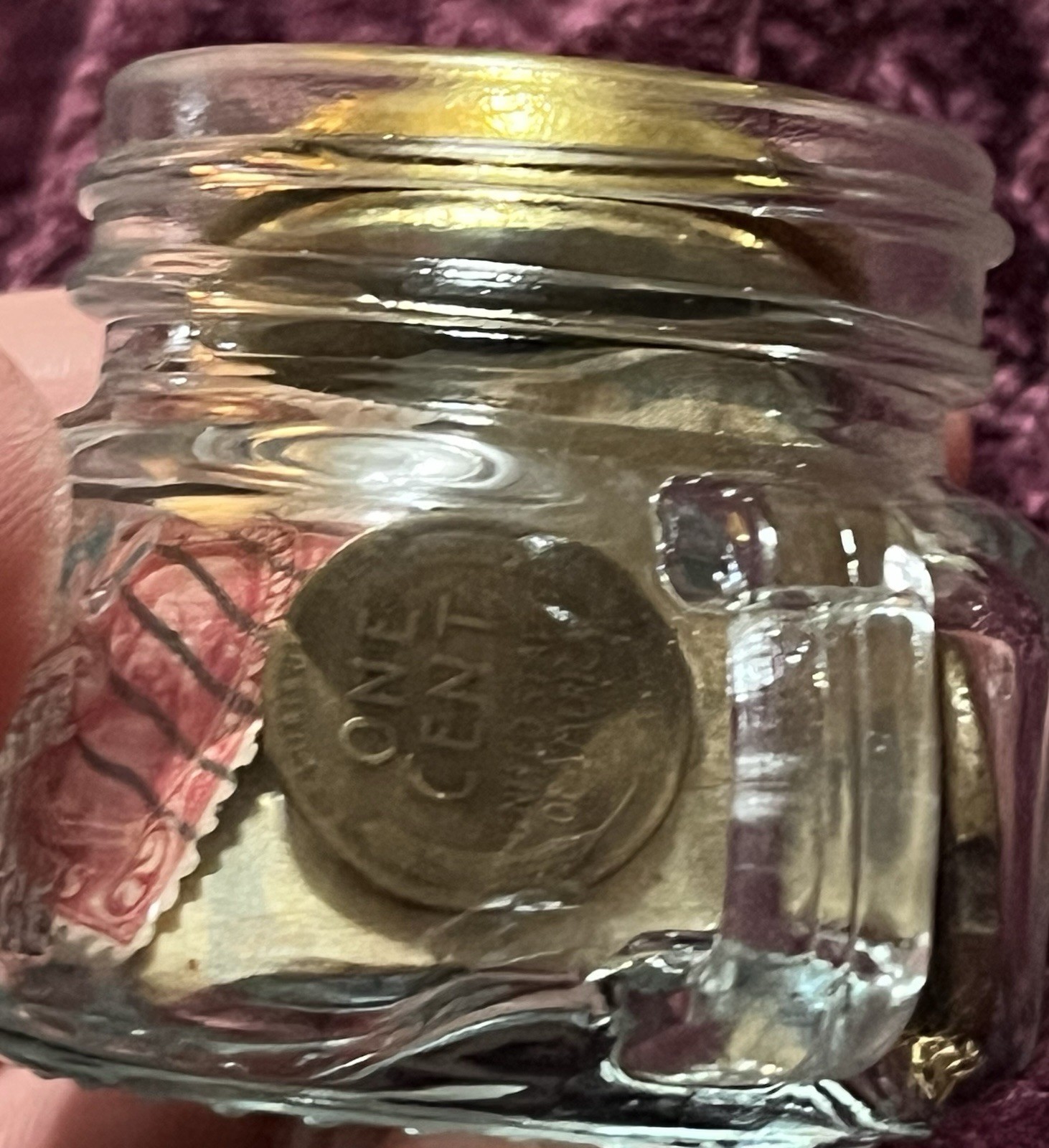 Mason Jar Filled W/ Coins Jewelry Stamps Pocket Watch + More$$$