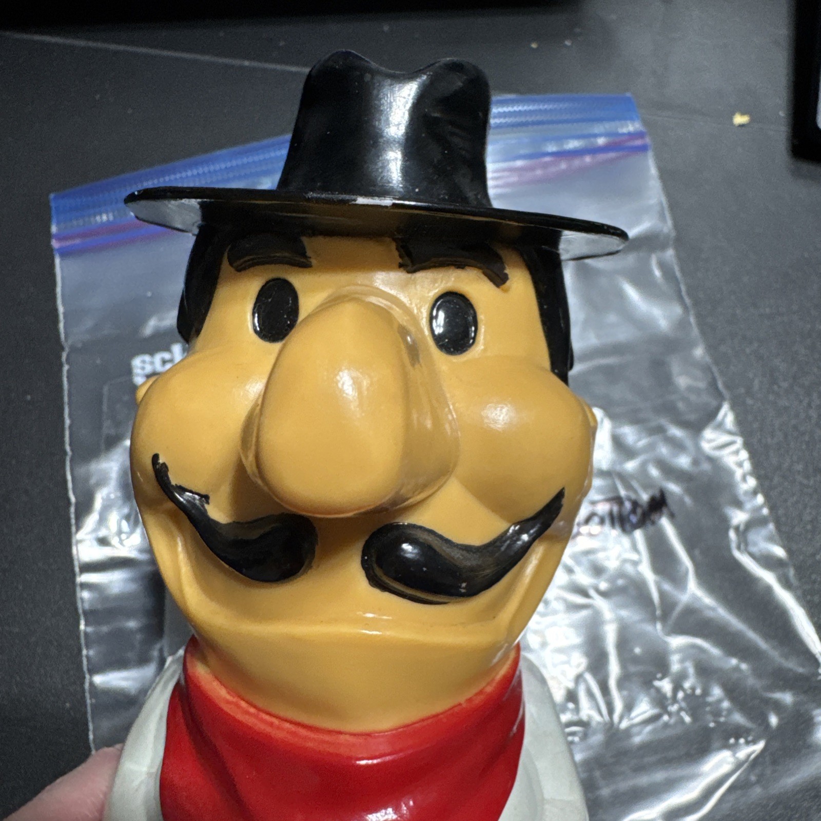 VINTAGE TOY 1970s Plastic Piggy Bank Pizza Hut PETE Man No Seal DREAM-19