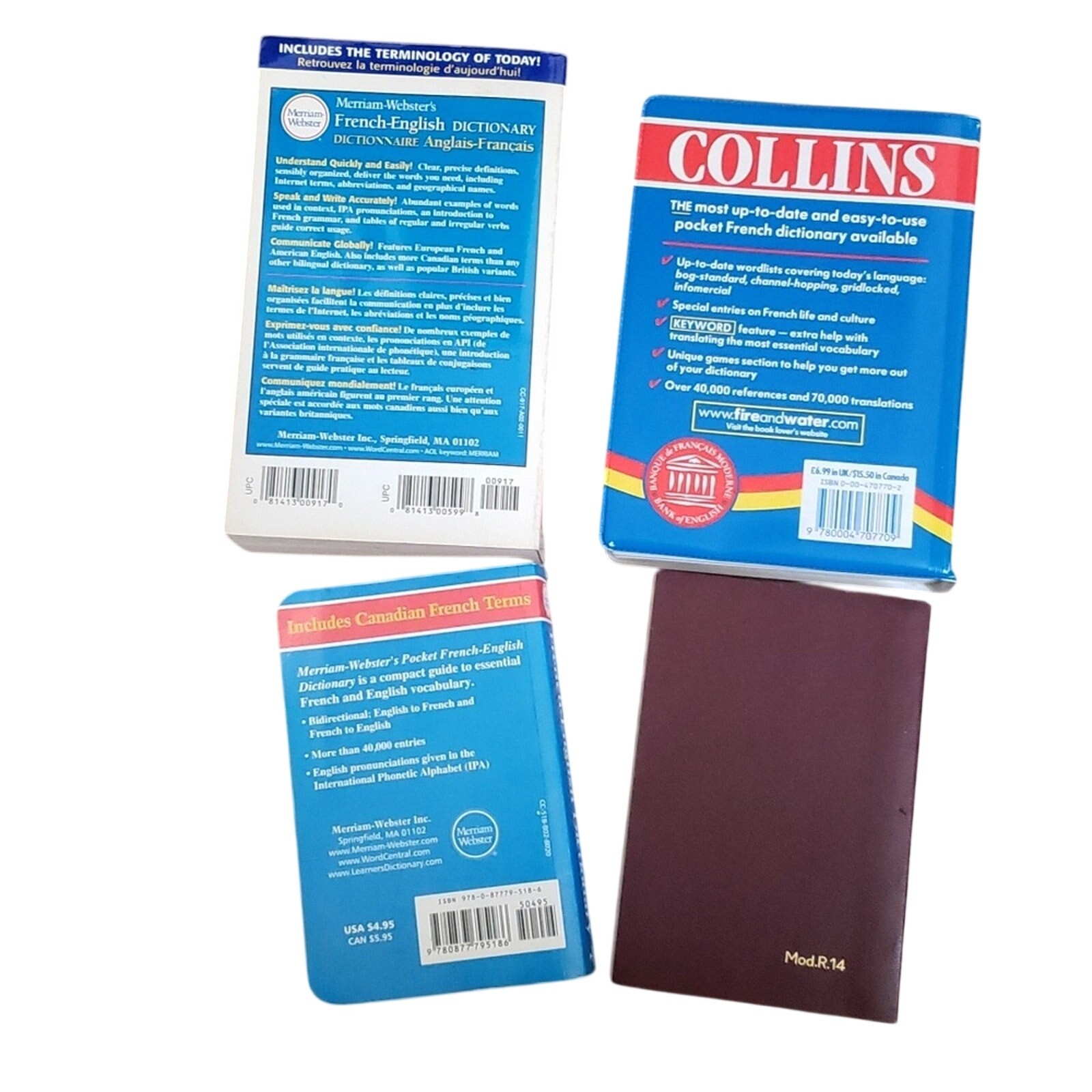 French English Dictionaries ( Set of 4)