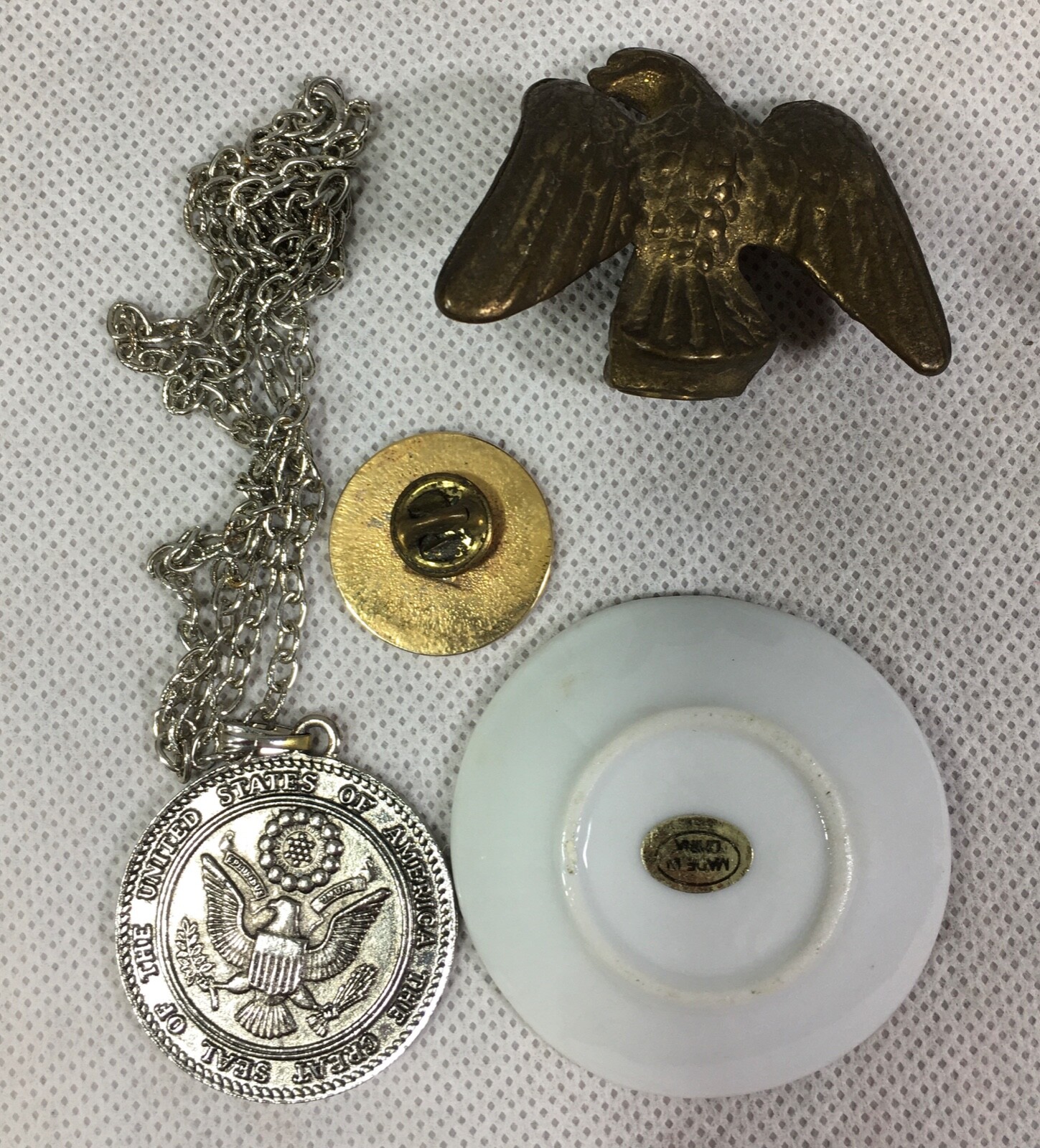 Collectibles Lot Lighthouse Plate Candle Holder Photo Frame Eagle Wade Figurines