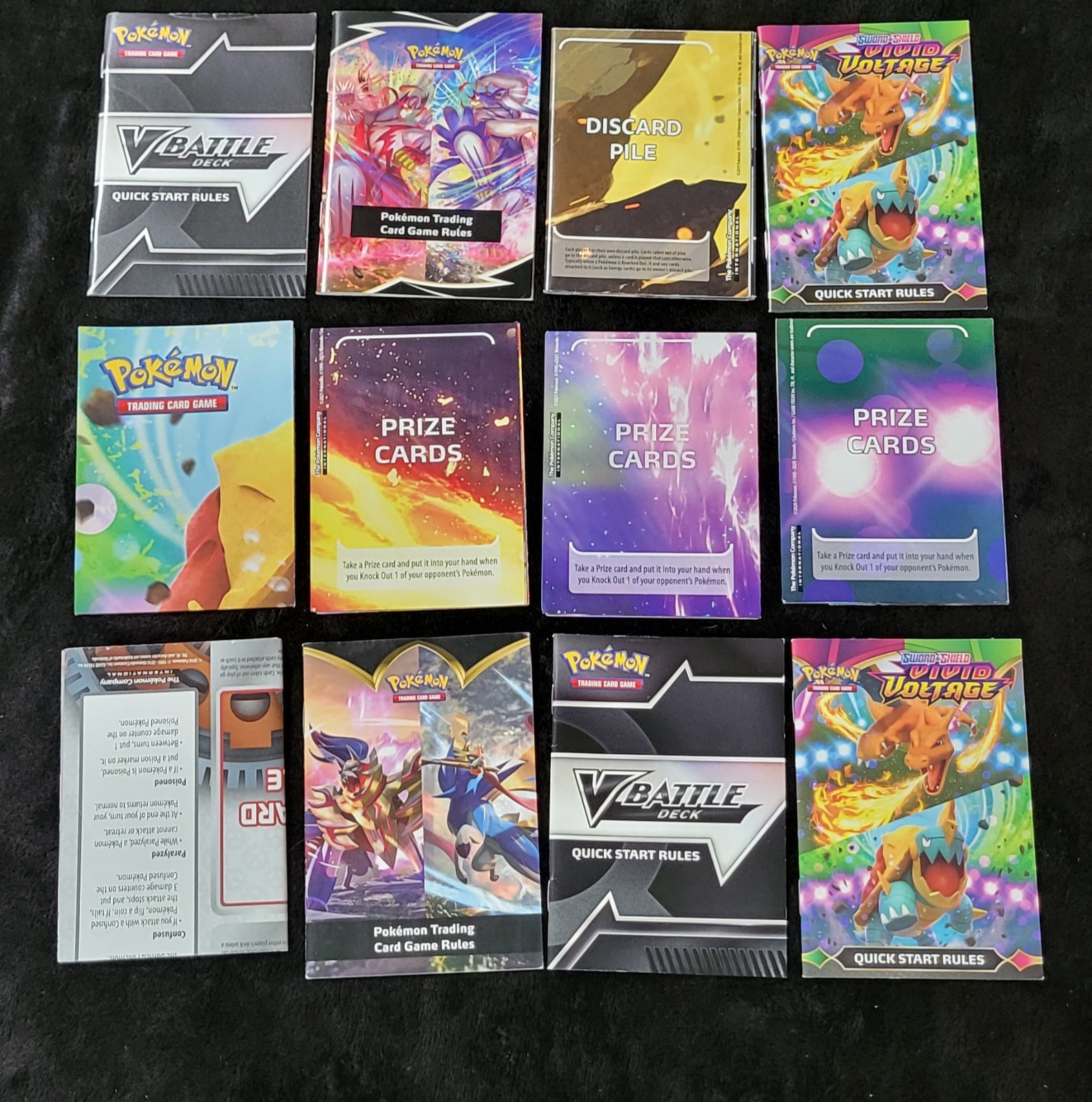 Mixed Lot Of Pokémon Card Game Manuals