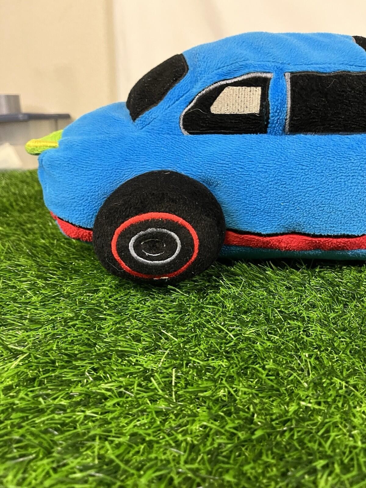 Rare Y2K NASCAR Martin Truex Junior Plush Car Pillow 56 Blue Green 19″ Dan River