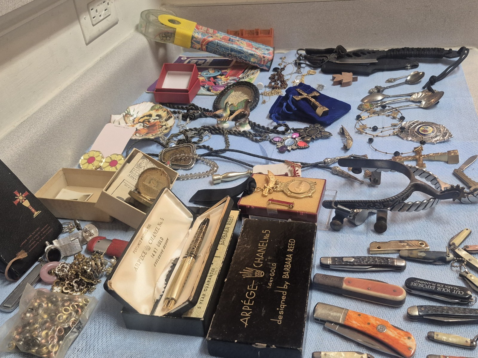 Huge Vintage Junk Drawer Lot Collectibles Box Resellers Bulk Wholesale Treasures