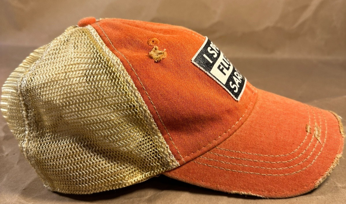 Vintage Life “I Speak Fluent Sarcasm” Distressed Baseball Cap Unisex NEW