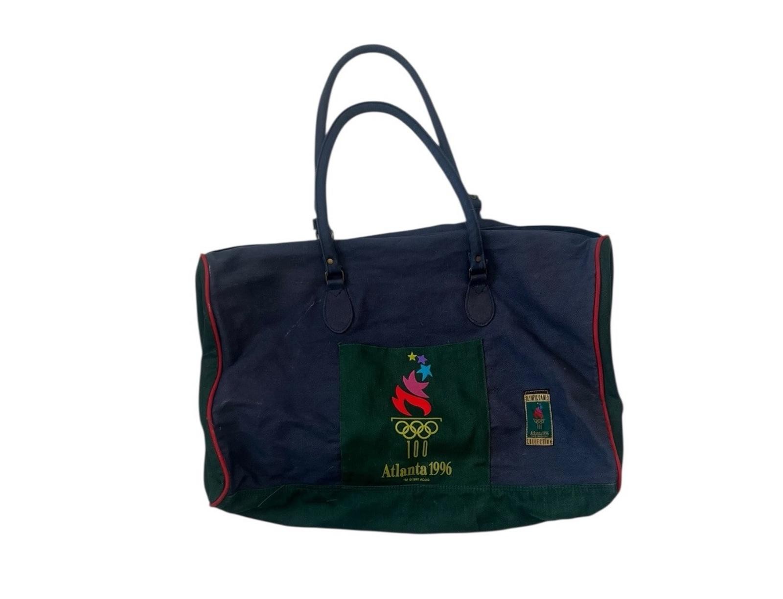 Vintage 1996 Atlanta Olympics Collection Canvas Multi Color Duffle Bag 16’X21’