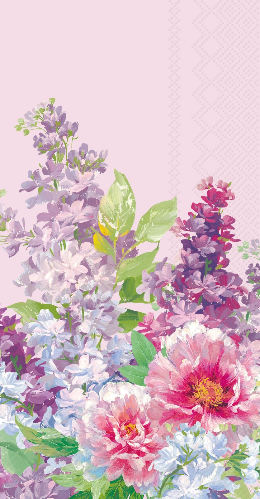 IHR Ideal Home Range Charlotte’s Garden Lilac 3-Ply Paper Napkins 16-Count