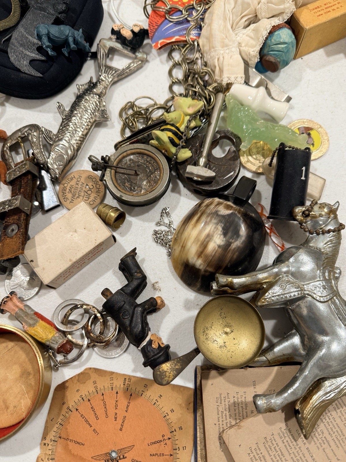 Huge Junk Drawer Lot Assorted Vtg Items Wood Metal Ephemera Figures MUCH MORE