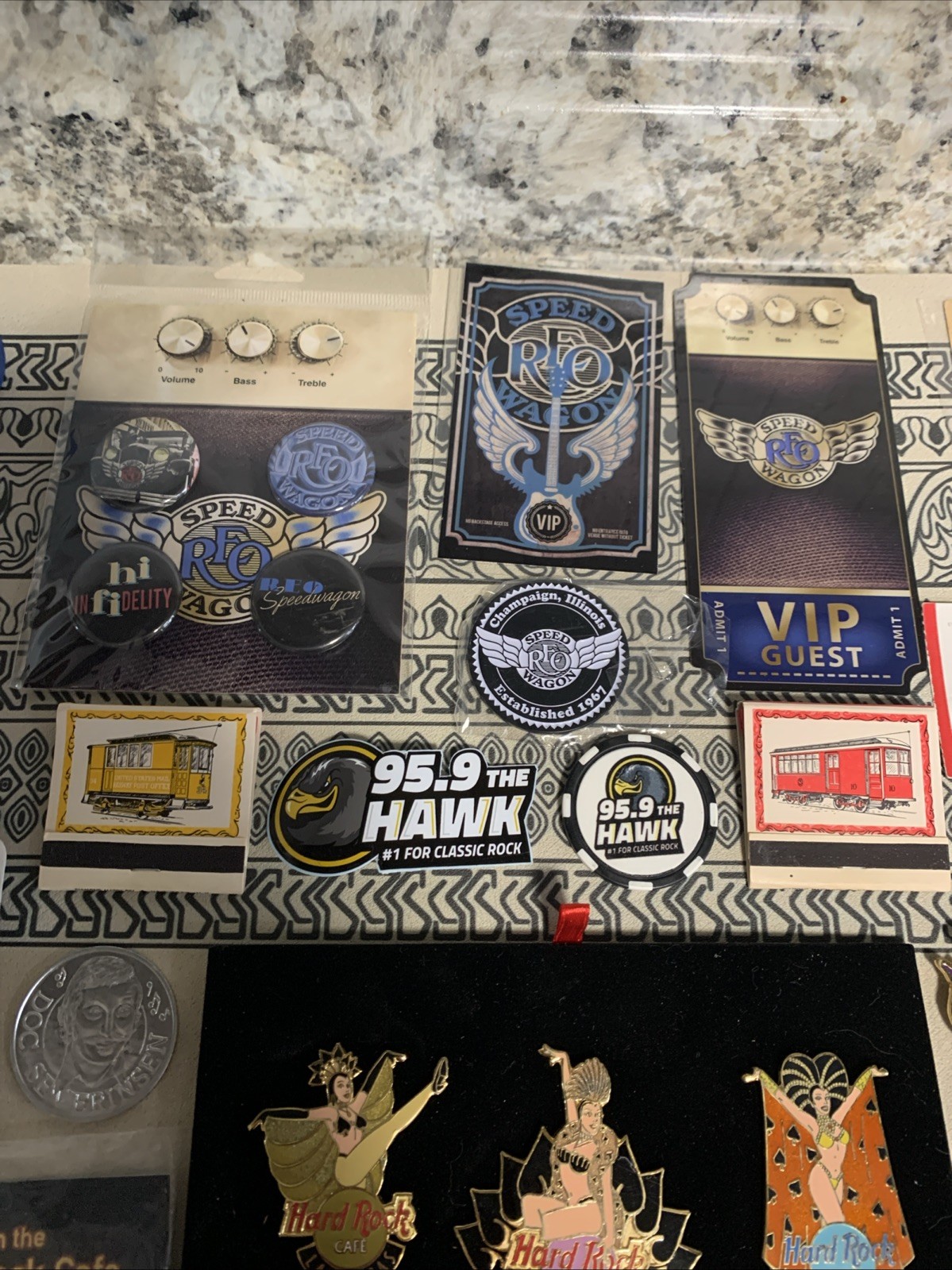 Amazing Junk Drawer Pokémon Hardrock Cafe Three Dog Night Signed Ticket & More
