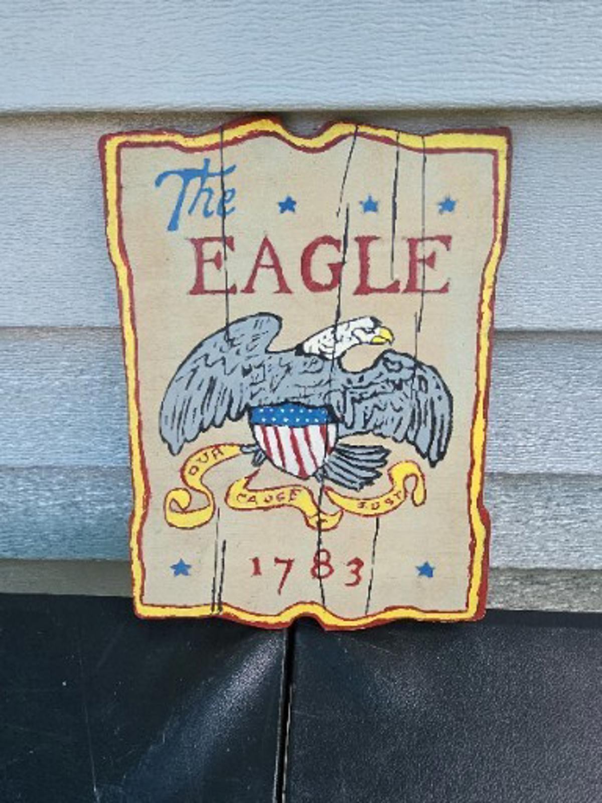 Vintage Reproduction of 1783 EAGLE 7″ X 9″ Wall Plaque Custom Trl7#38