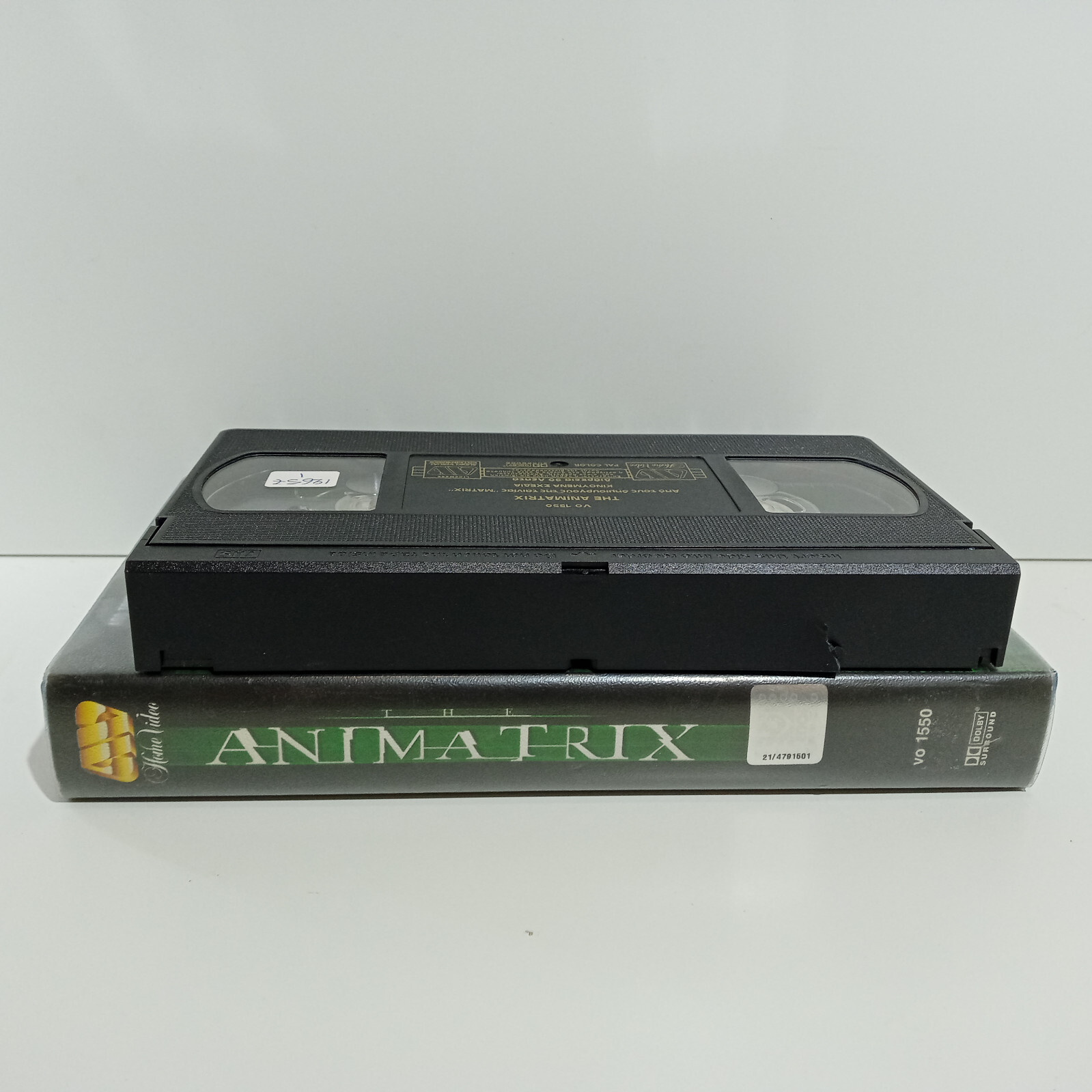 EX-RENTAL VHS TAPE GREEK SUBS PAL The Animatrix 2003 MATRIX Kevin Richardson