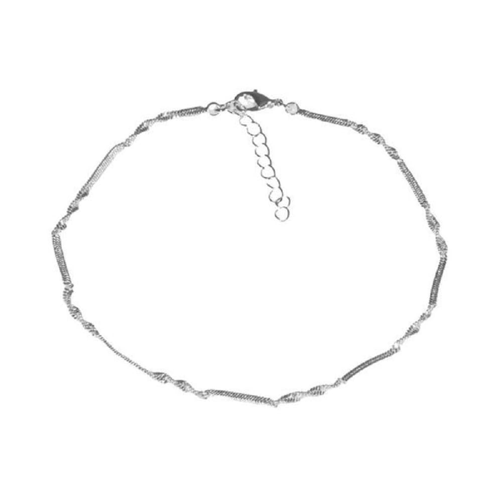 Maya J Twist Anklet, White