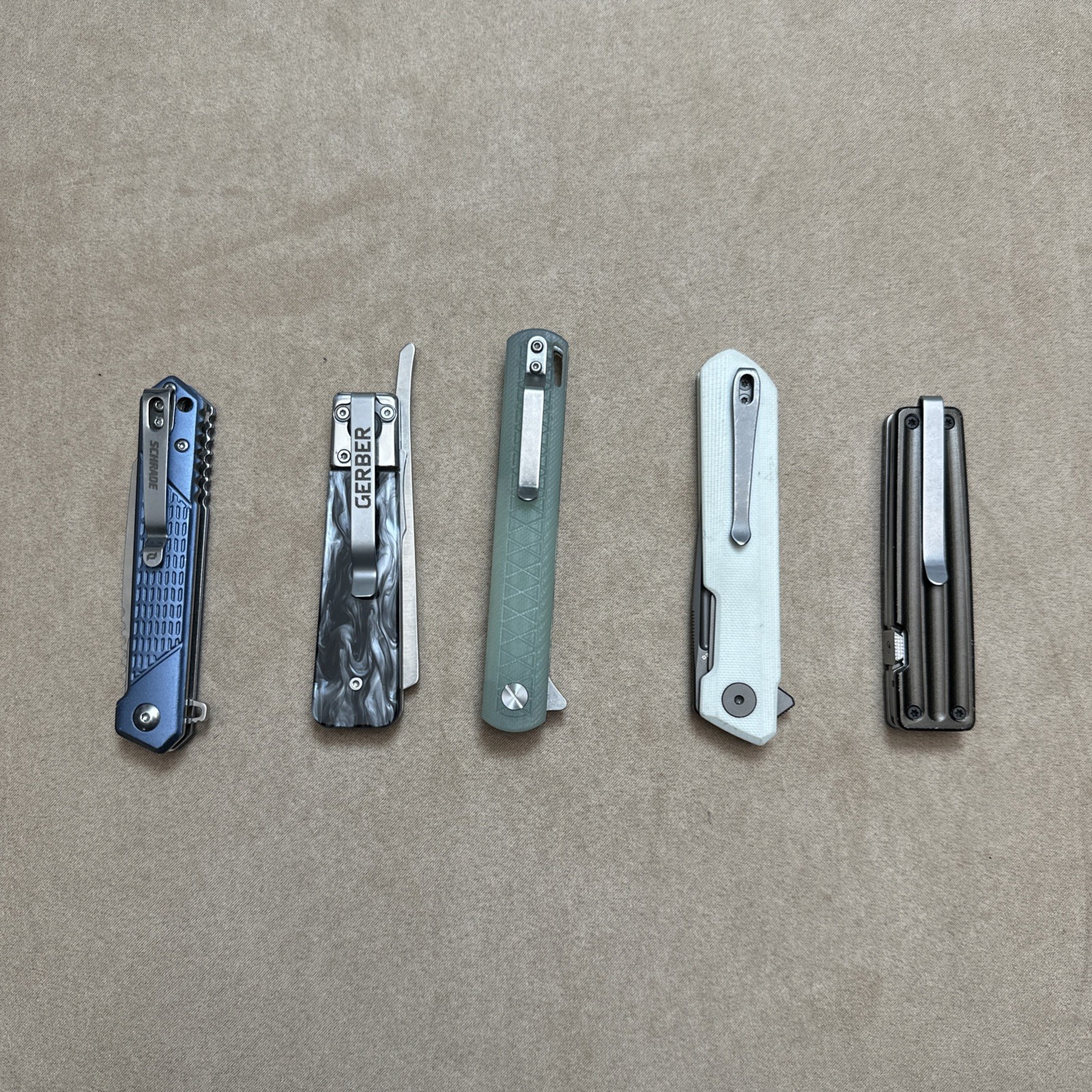 5 Items, Pocket Knife Collection, Lot