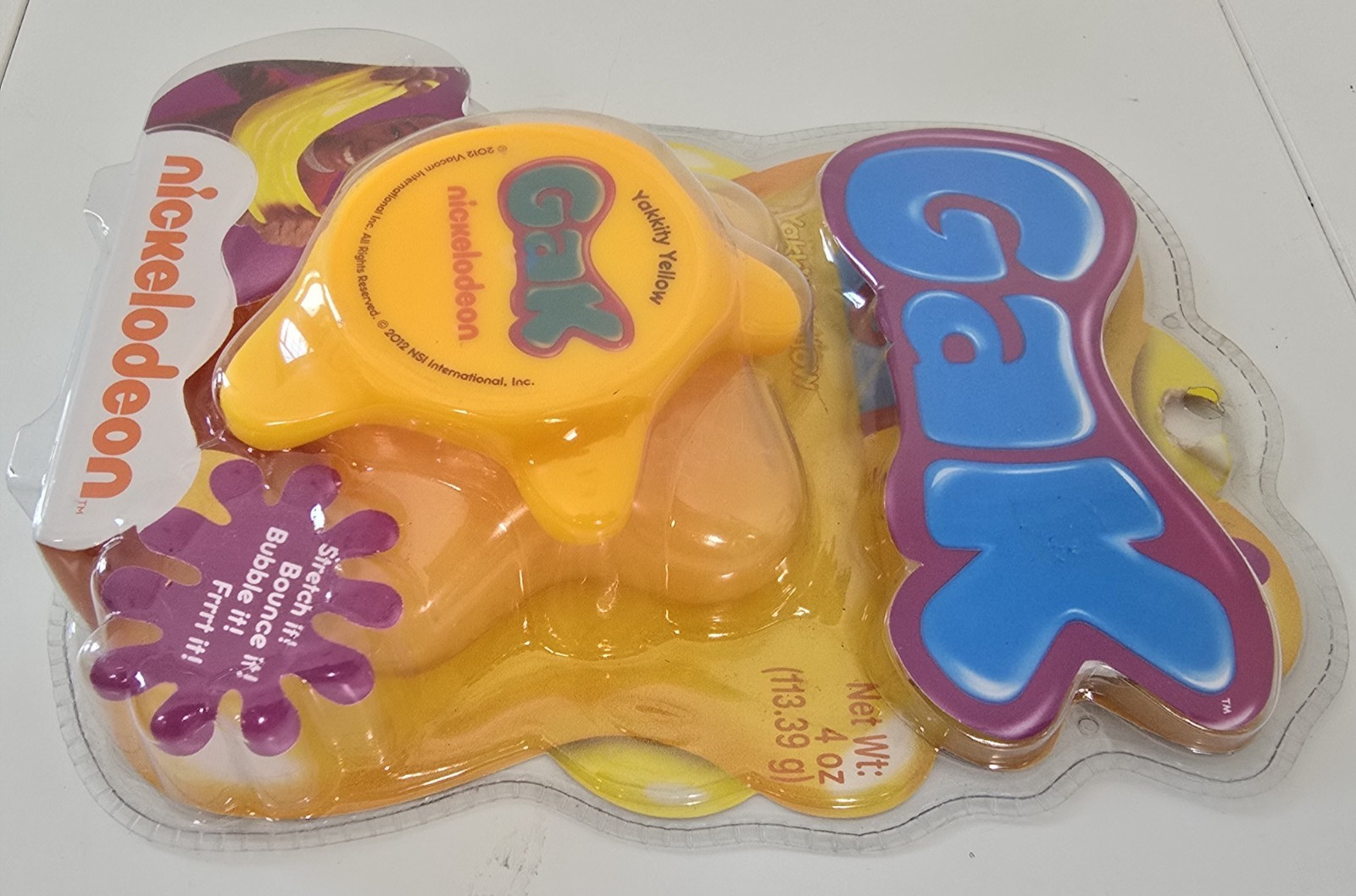 Nickelodeon GAK SPLAT Yakkity Yellow 2012 Viacom International Factory Sealed
