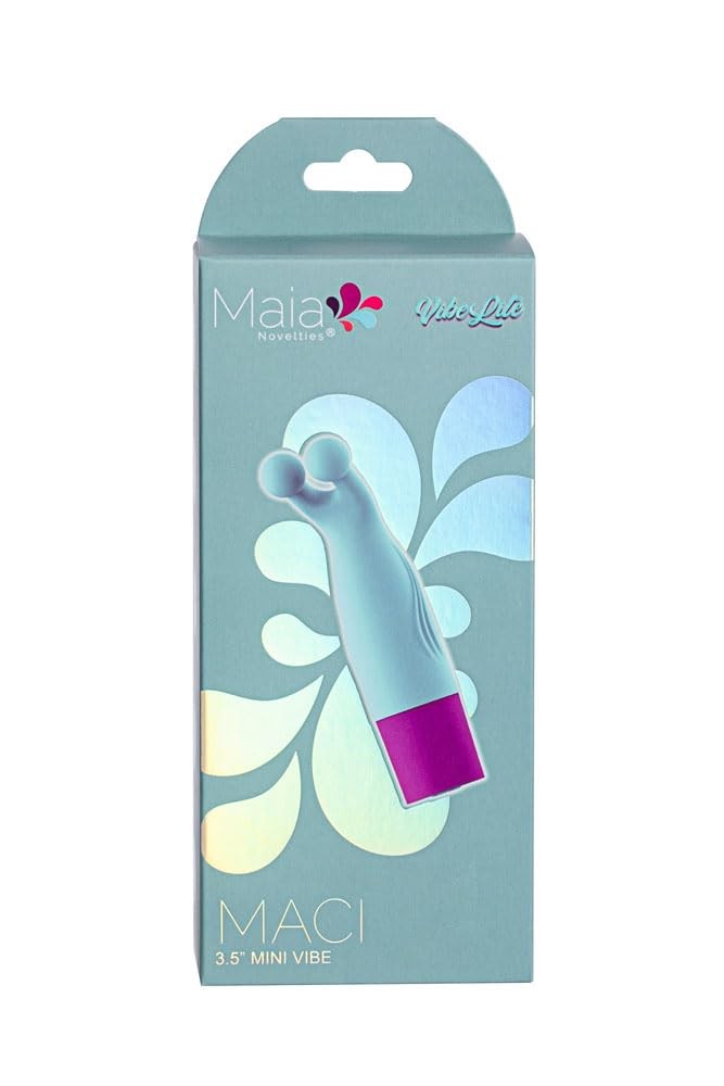 MACI 3.5″ Rechargeable Mini-Vibe Silicone Vibrator with 10 Functions