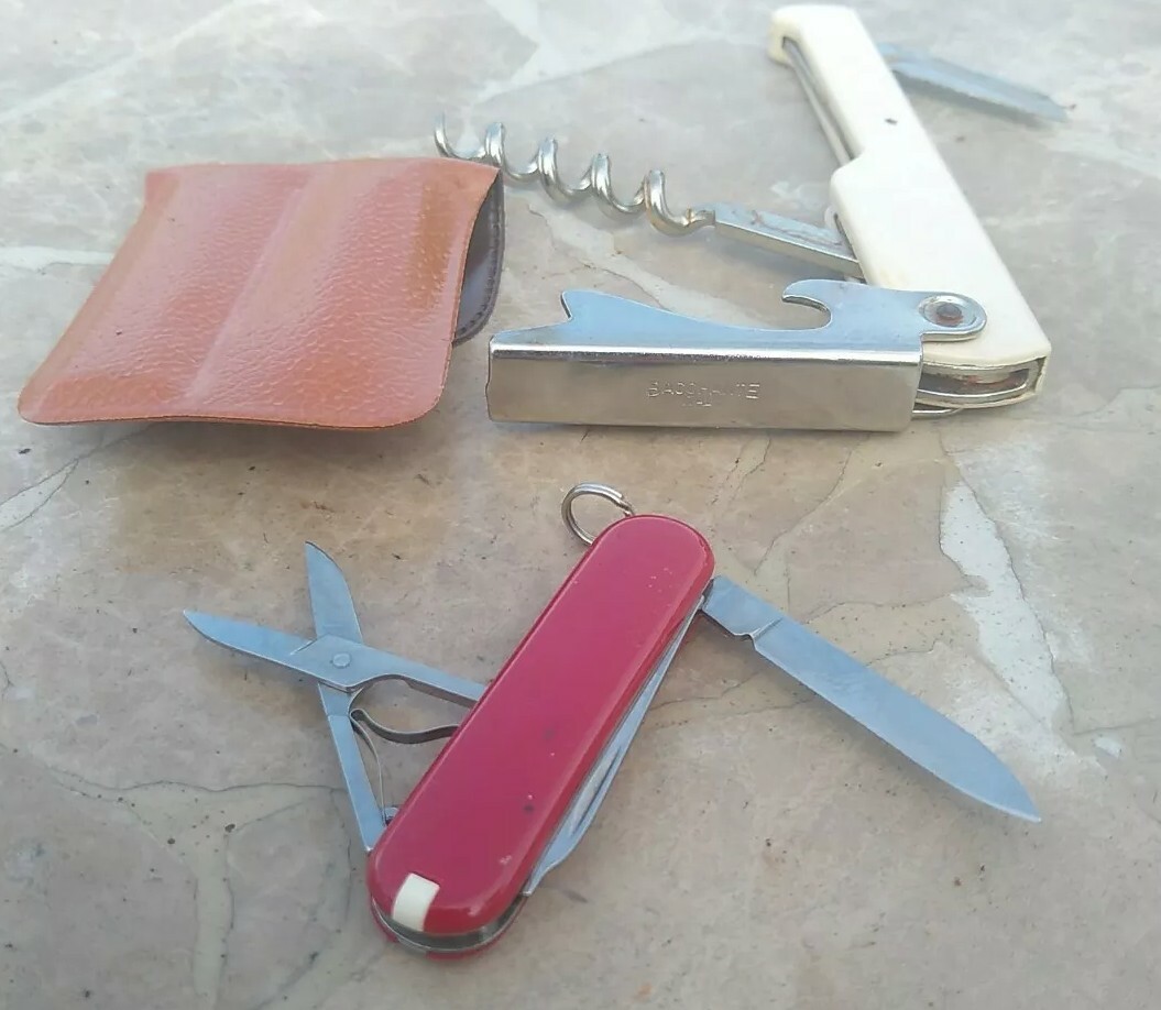 Junk Drawer Lot Mixed Old Flat Ware Can Opener Kitchen Items Rusty Vintage AS IS