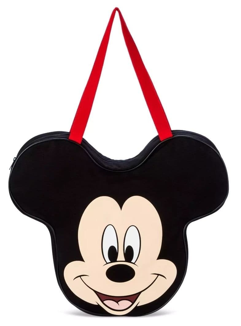Disney Mickey Mouse Big Face Canvas Tote Bag Colorful Cartoon Used