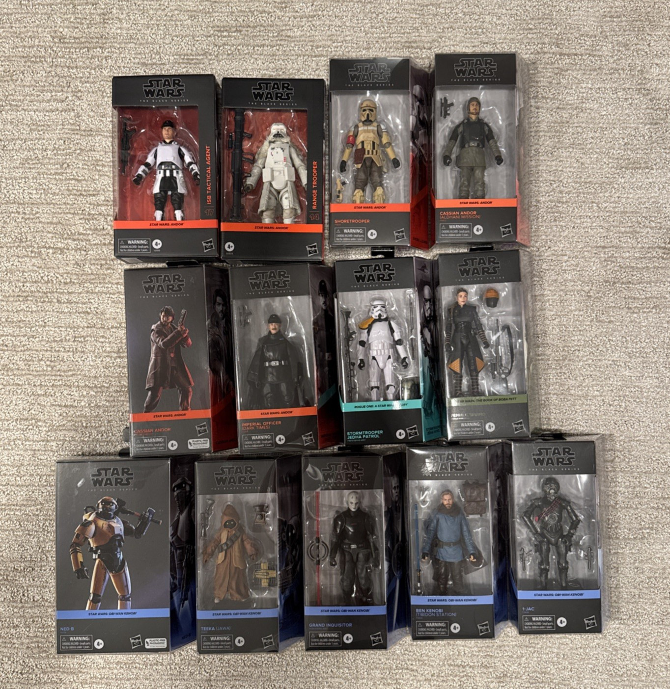 Hasbro Star Wars Black Series Obi-Wan, Andor, Rogue One Lot Of 13 Figures – New